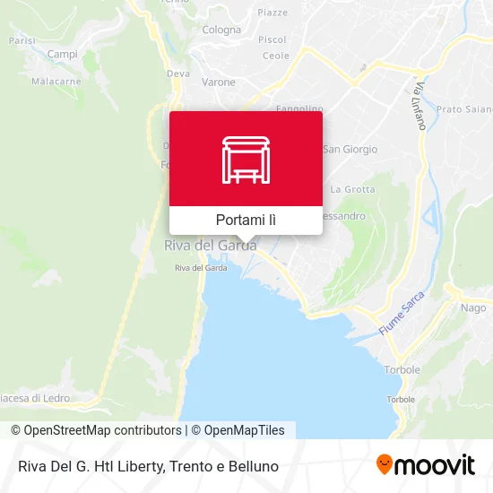 Mappa Riva Del G. Htl Liberty