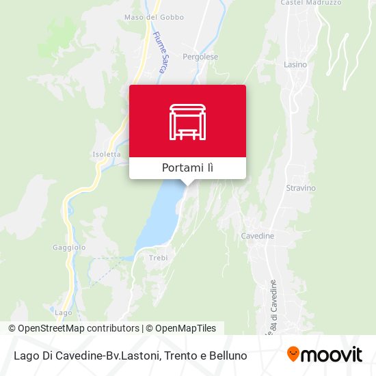 Mappa Lago Di Cavedine-Bv.Lastoni