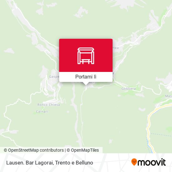 Mappa Lausen. Bar Lagorai