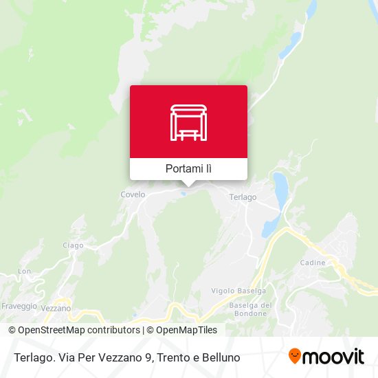 Mappa Terlago. Via Per Vezzano 9
