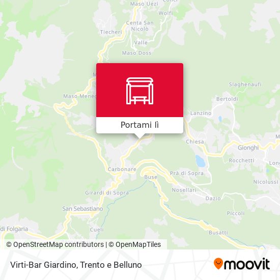 Mappa Virti-Bar Giardino