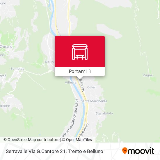 Mappa Serravalle Via G.Cantore 21