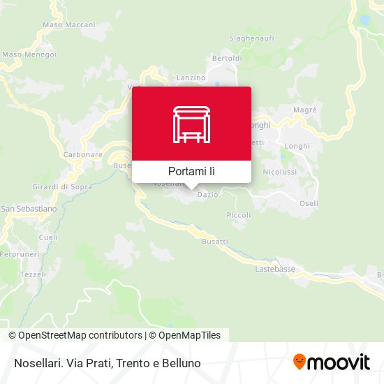 Mappa Nosellari. Via Prati
