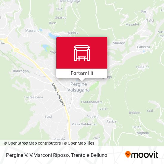 Mappa Pergine V. V.Marconi Riposo
