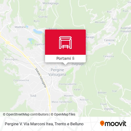 Mappa Pergine V. Via Marconi Itea