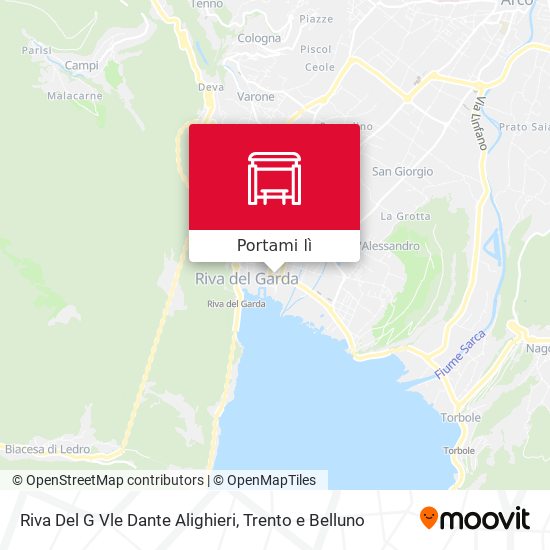 Mappa Riva Del G Vle Dante Alighieri