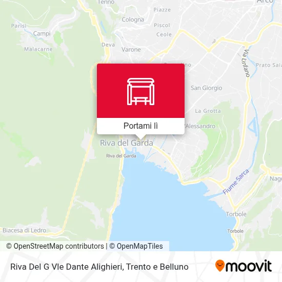 Mappa Riva Del G Vle Dante Alighieri