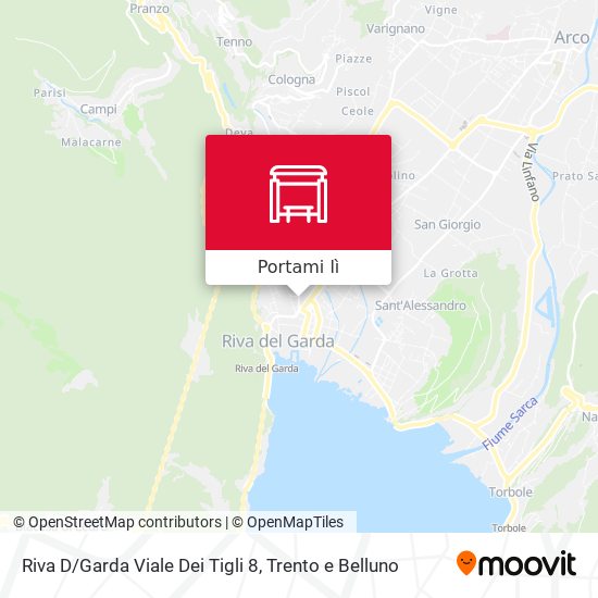 Mappa Riva D/Garda Viale Dei Tigli 8