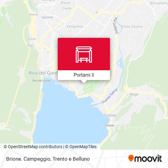 Mappa Brione. Campeggio