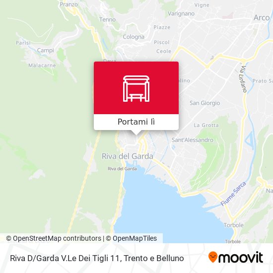 Mappa Riva D/Garda V.Le Dei Tigli 11