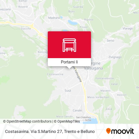 Mappa Costasavina. Via S.Martino 27