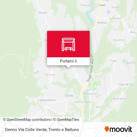 Mappa Denno Via Colle Verde