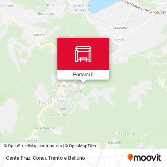 Mappa Centa Fraz. Conci