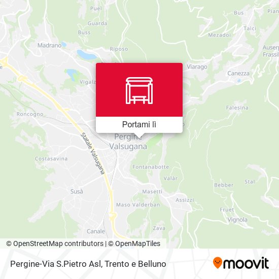 Mappa Pergine-Via S.Pietro Asl