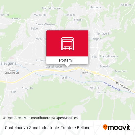 Mappa Castelnuovo Zona Industriale