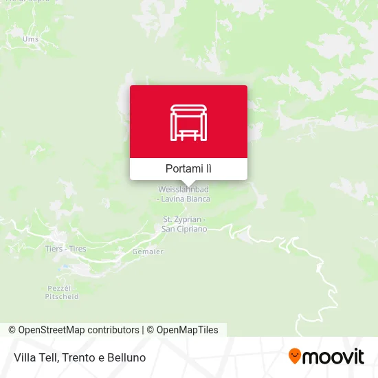 Mappa Villa Tell