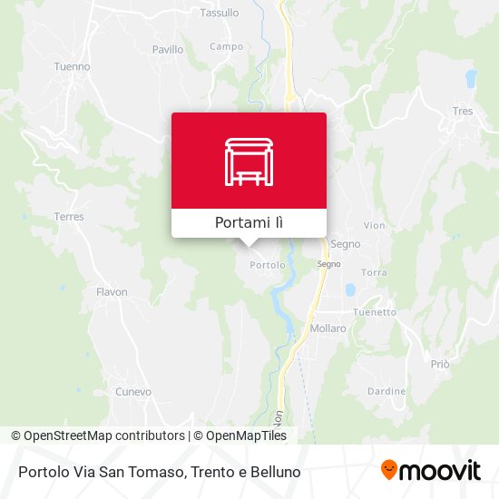 Mappa Portolo Via San Tomaso