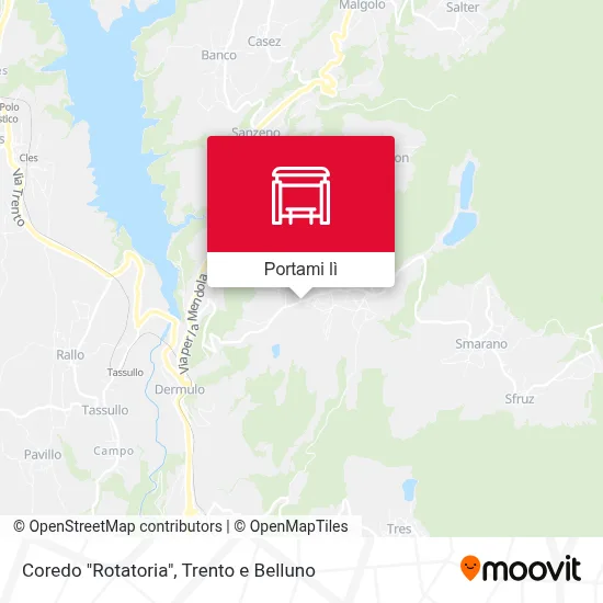 Mappa Coredo "Rotatoria"