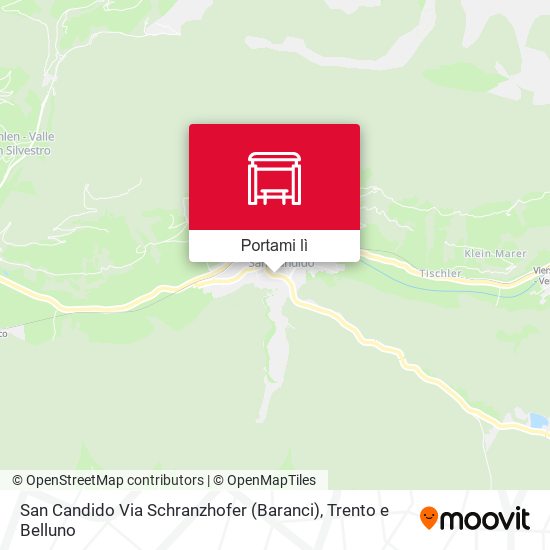 Mappa San Candido Via Schranzhofer (Baranci)