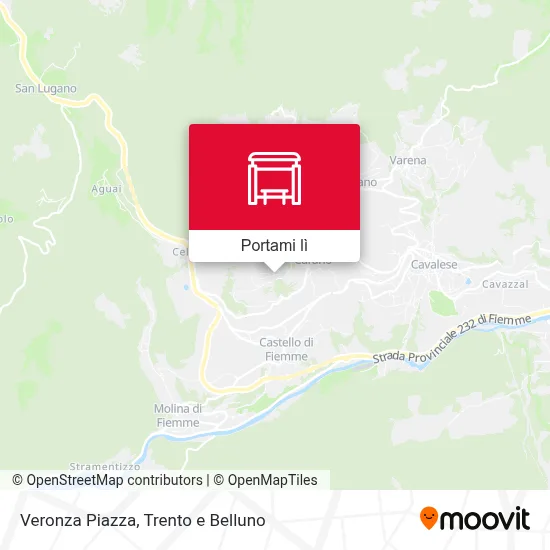 Mappa Veronza Piazza