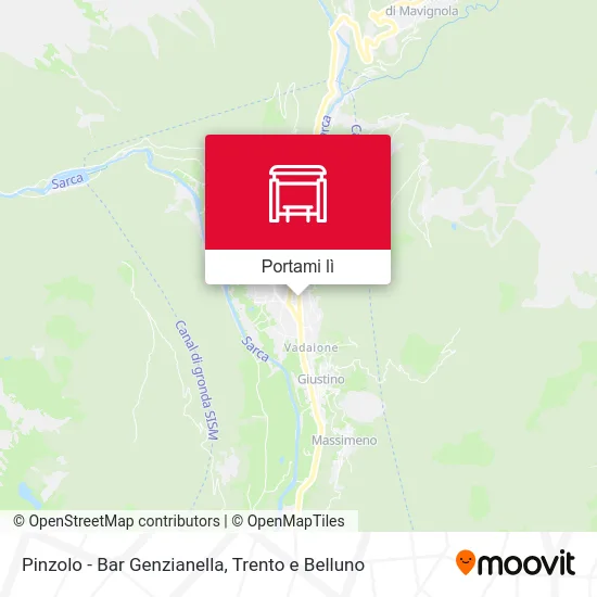 Mappa Pinzolo - Bar Genzianella