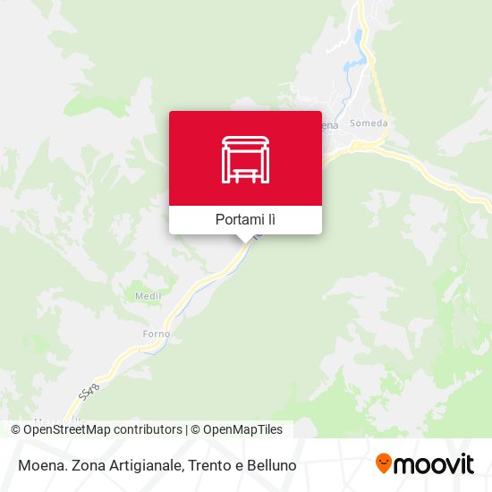 Mappa Moena. Zona Artigianale