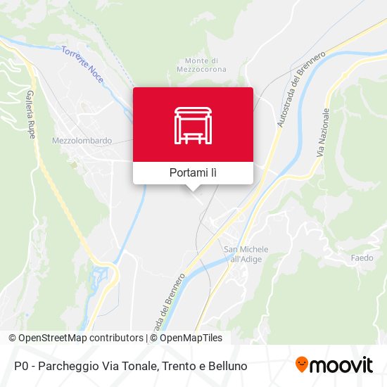 Mappa P0 - Parcheggio Via Tonale