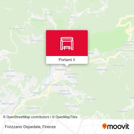 Mappa Fivizzano Ospedale
