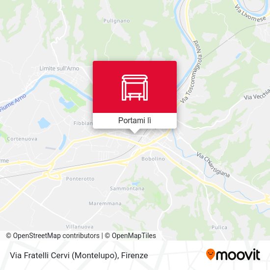 Mappa Via Fratelli Cervi (Montelupo)