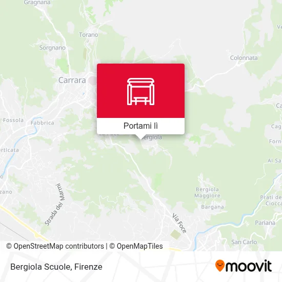 Mappa Bergiola Scuole