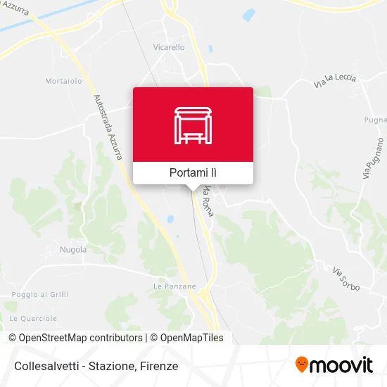 Mappa Collesalvetti - Stazione