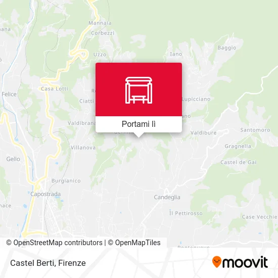 Mappa Castel Berti