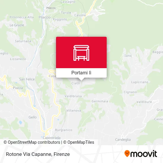 Mappa Rotone Via Capanne