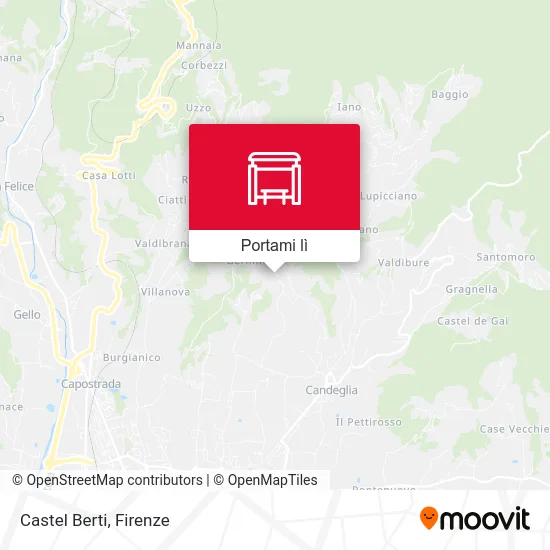 Mappa Castel Berti