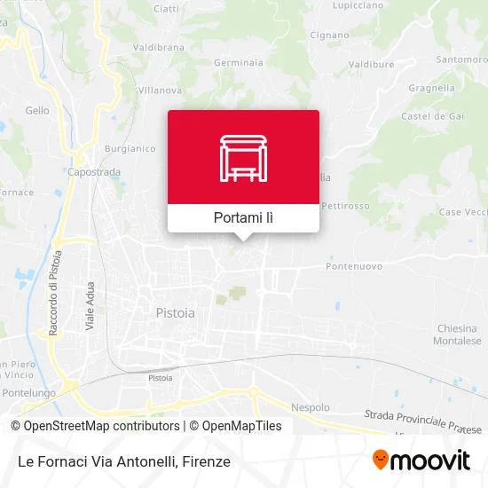 Mappa Le Fornaci Via Antonelli