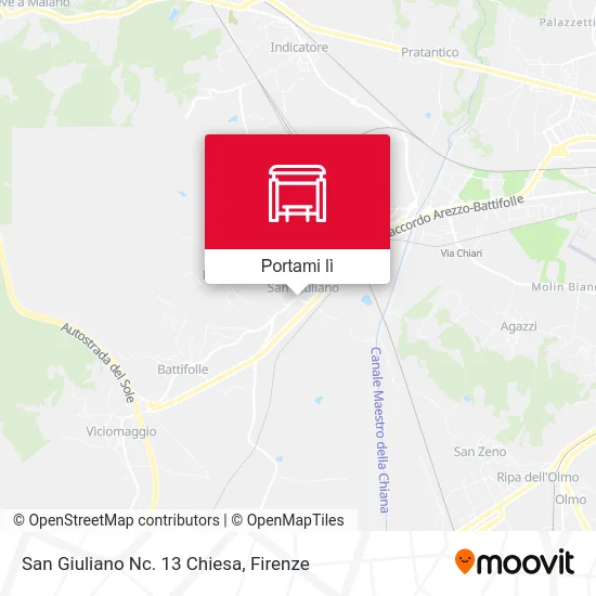 Mappa San Giuliano Nc. 13 Chiesa