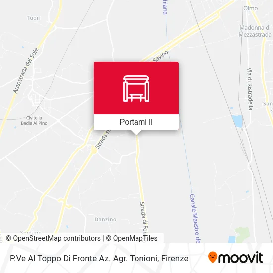 Mappa P.Ve Al Toppo Di Fronte Az. Agr. Tonioni