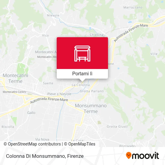 Mappa Colonna Di Monsummano