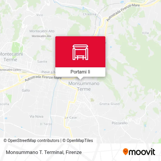 Mappa Monsummano T. Terminal