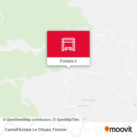 Mappa Castell'Azzara Le Chiuse