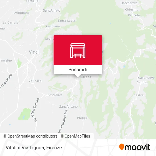 Mappa Vitolini Via Liguria