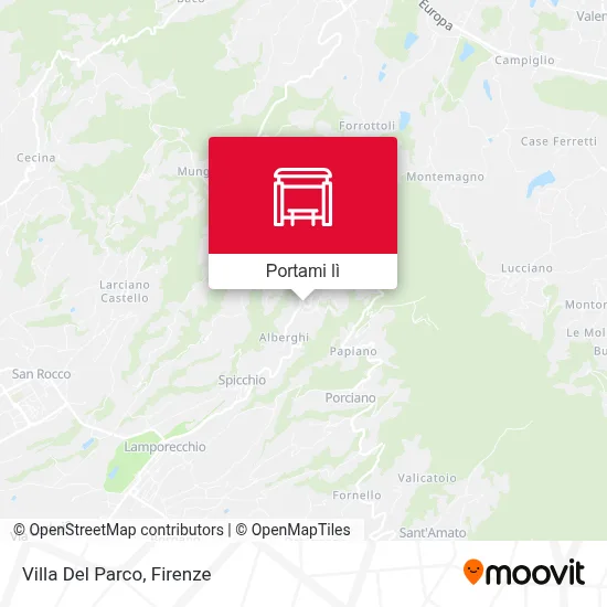 Mappa Villa Del Parco