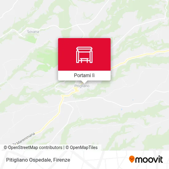Mappa Pitigliano Ospedale