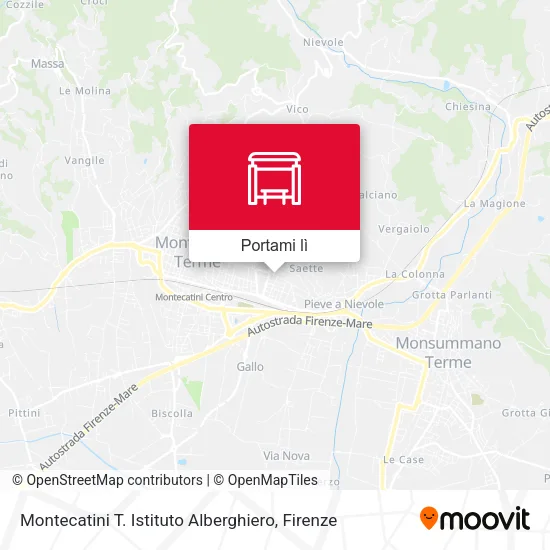 Mappa Montecatini T. Istituto Alberghiero