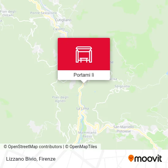 Mappa Lizzano Bivio
