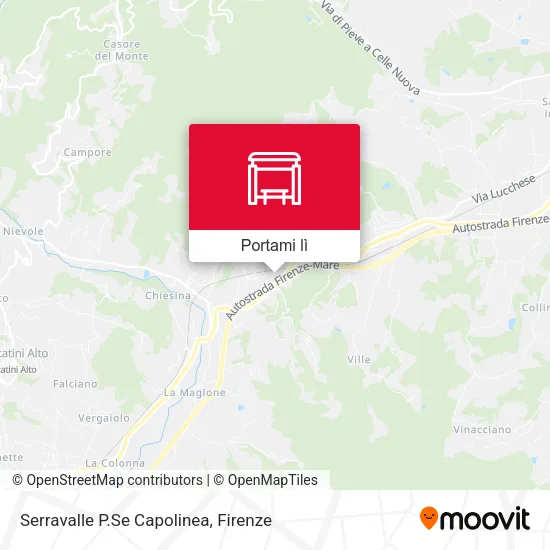 Mappa Serravalle P.Se Capolinea