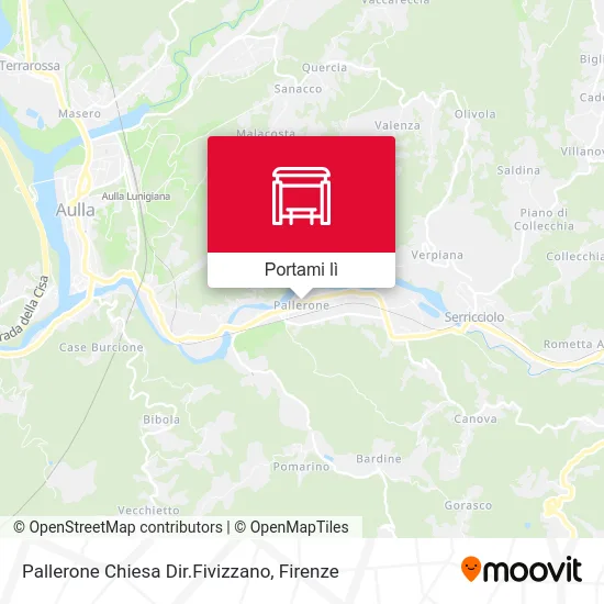 Mappa Pallerone Chiesa Dir.Fivizzano