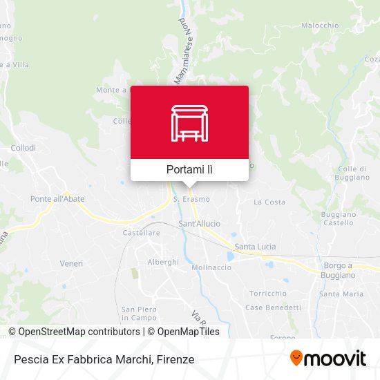 Mappa Pescia Ex Fabbrica Marchi