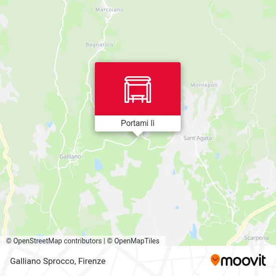 Mappa Galliano Sprocco