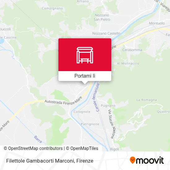 Mappa Filettole Gambacorti Marconi